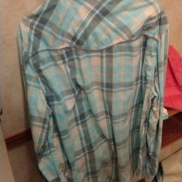 Long sleeve button up shirt buckle vintage Large - Picture 3 of 3